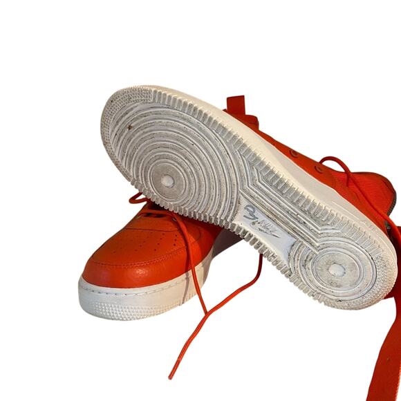 Nike Air Force 1 Team Orange Special‎ Forces Mid Rare Sneaker Mens Size 12 - Picture 5 of 6